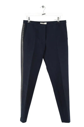 Pantalon slim Sandro Marine en Laine, taille M - Seconde Main
