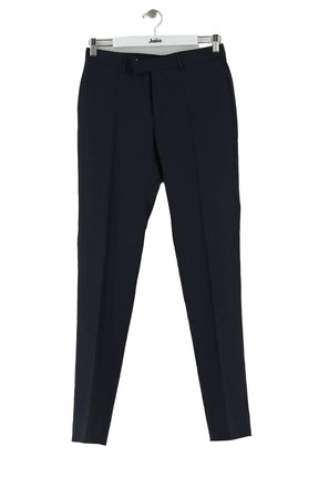 Pantalon slim Sandro Marine en Laine, taille XS - Seconde Main