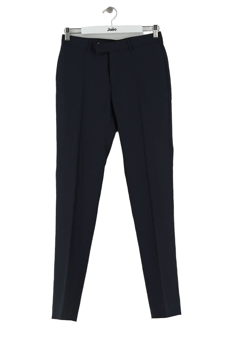 Pantalon slim Sandro Marine en Laine, taille XS - Seconde Main