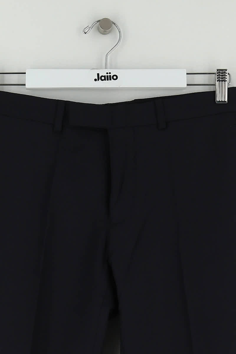 Pantalon slim Sandro Marine en Laine