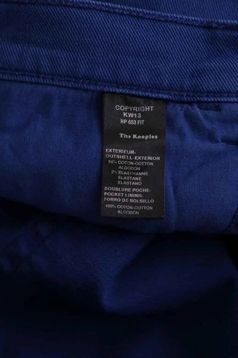 Pantalon slim The Kooples Bleu en Coton
