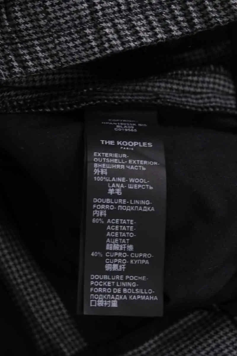 Pantalon slim The Kooples Gris en Laine