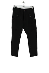 Pantalon slim The Kooples Noir en Polyester, taille XS - Seconde Main