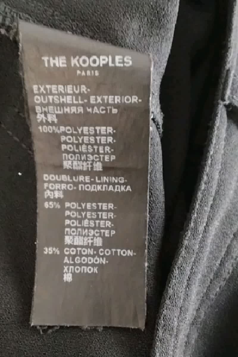 Pantalon slim The Kooples Noir en Polyester