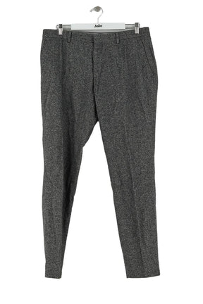 Pantalon slim Tommy Hilfiger Gris en Laine, taille M - Seconde Main
