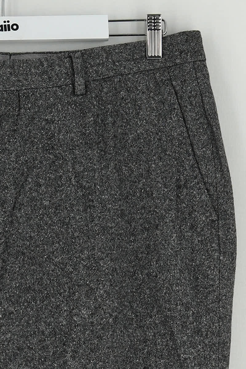 Pantalon slim Tommy Hilfiger Gris en Laine