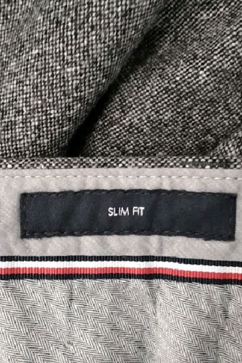 Pantalon slim Tommy Hilfiger Gris en Laine