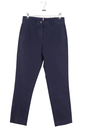 Pantalon slim Tommy Hilfiger Marine en Coton, taille S - Seconde Main