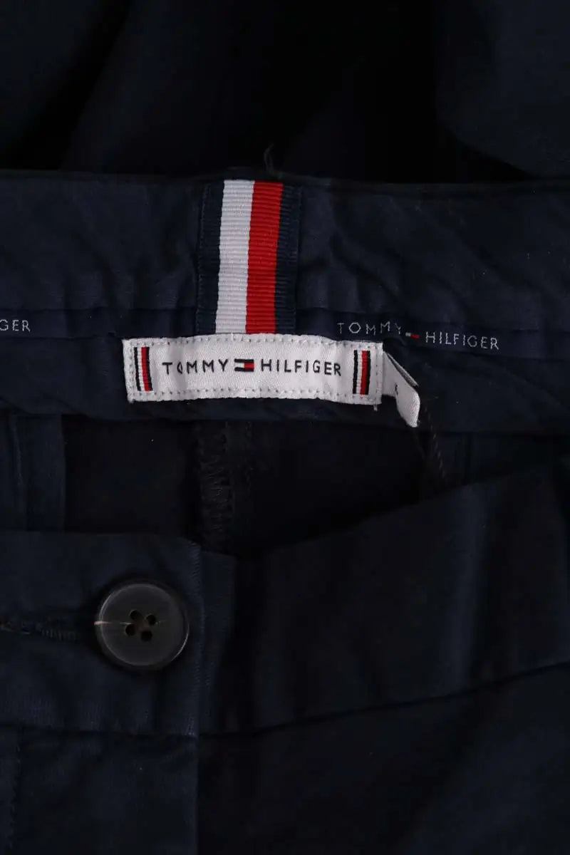 Pantalon slim Tommy Hilfiger Marine en Coton