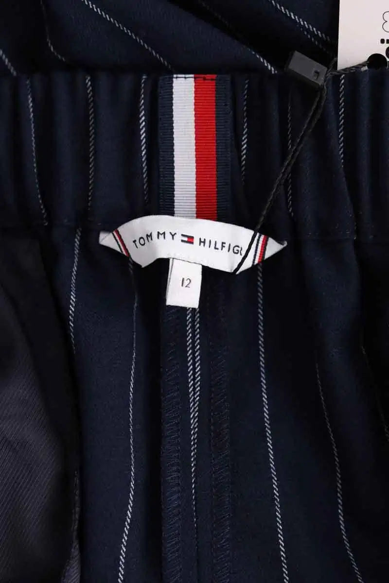 Pantalon slim Tommy Hilfiger Marine en Synthétique