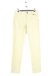 Pantalon slim Tommy Hilfiger Turquoise en Coton, taille XS - Seconde Main