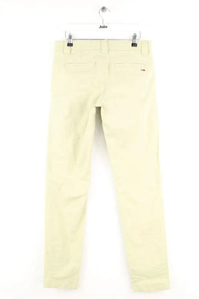 Pantalon slim Tommy Hilfiger Turquoise en Coton