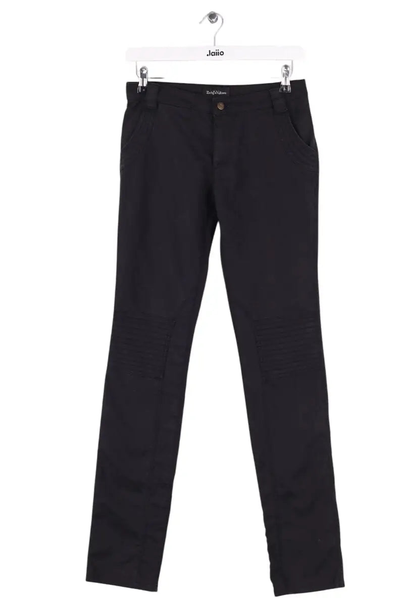 Pantalon slim Zadig & Voltaire Noir en Coton, taille XS - Seconde Main