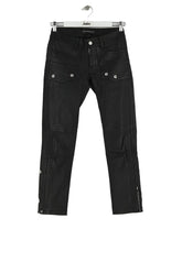 Pantalon slim Zadig & Voltaire Noir en Cuir, taille XS - Seconde Main