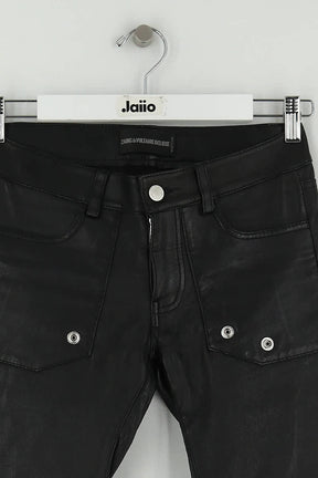 Pantalon slim Zadig & Voltaire Noir en Cuir