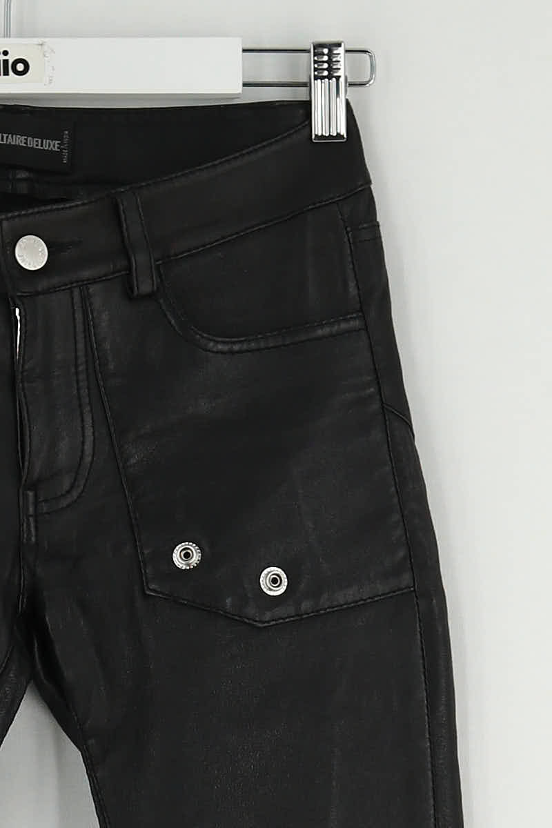 Pantalon slim Zadig & Voltaire Noir en Cuir