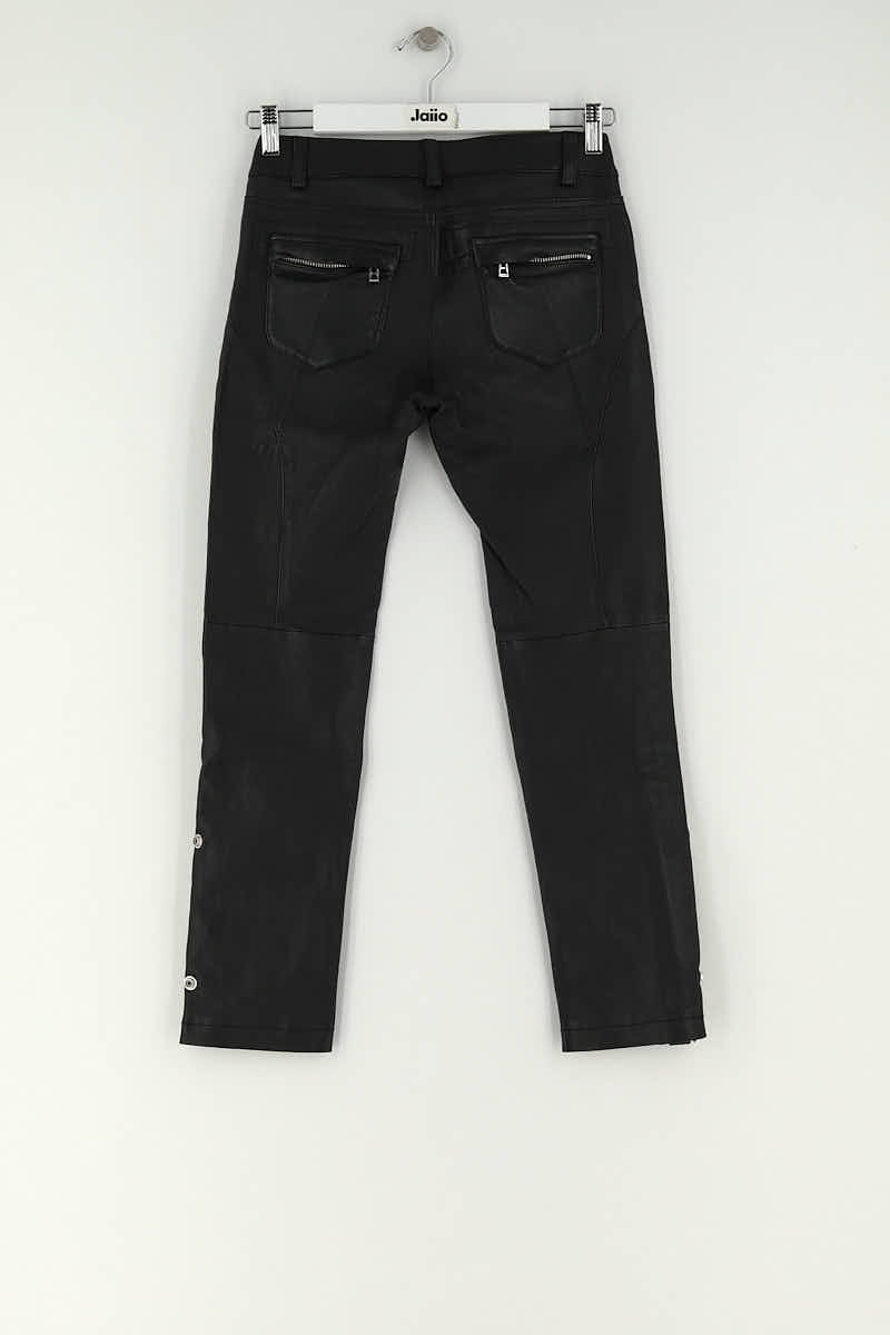 Pantalon slim Zadig & Voltaire Noir en Cuir