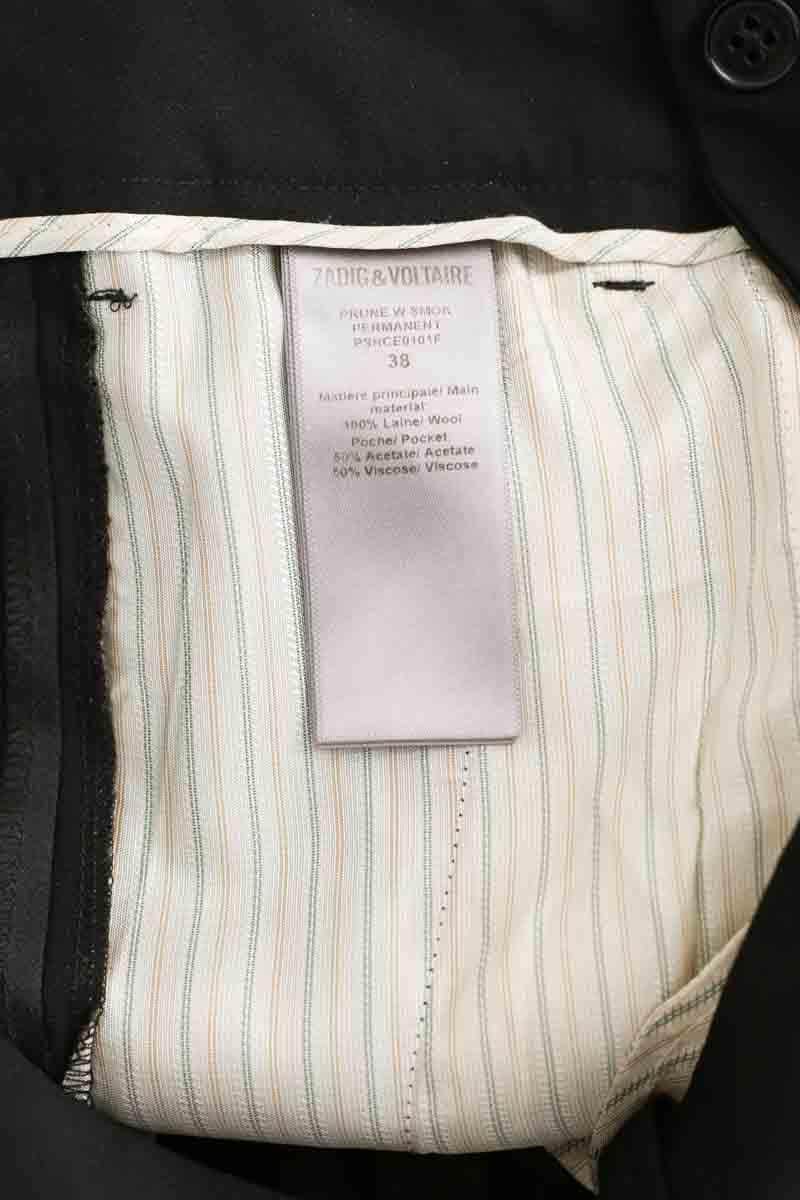 Pantalon slim Zadig & Voltaire Noir en Laine
