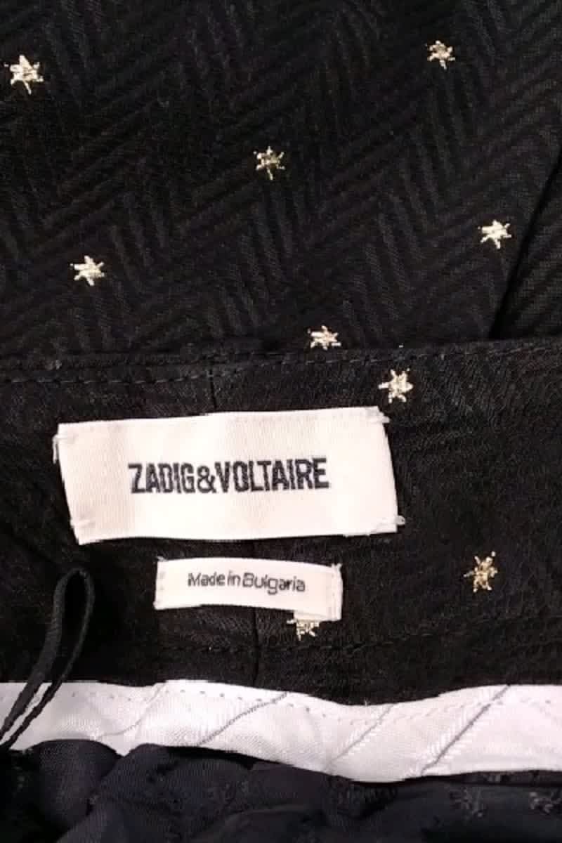 Pantalon slim Zadig & Voltaire Noir en Viscose