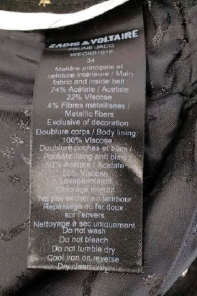 Pantalon slim Zadig & Voltaire Noir en Viscose