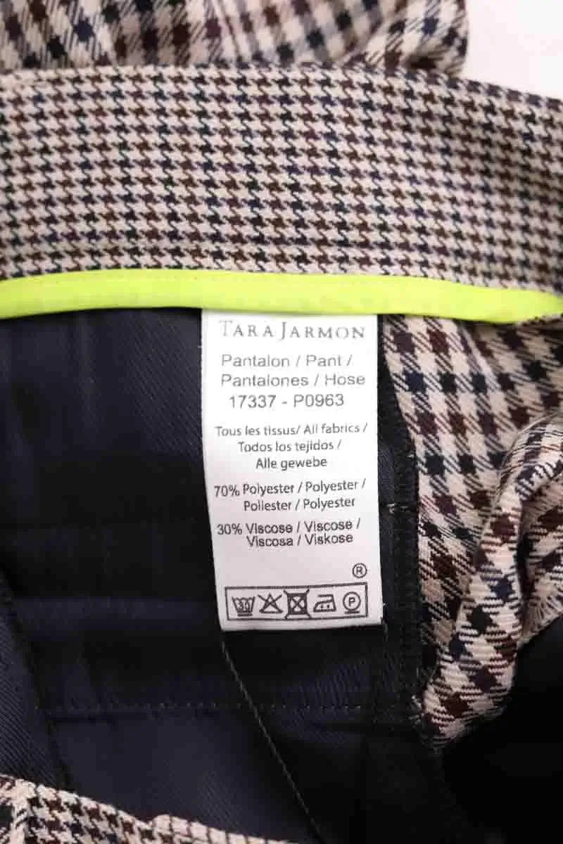 Pantalon Tara Jarmon Beige en Synthétique