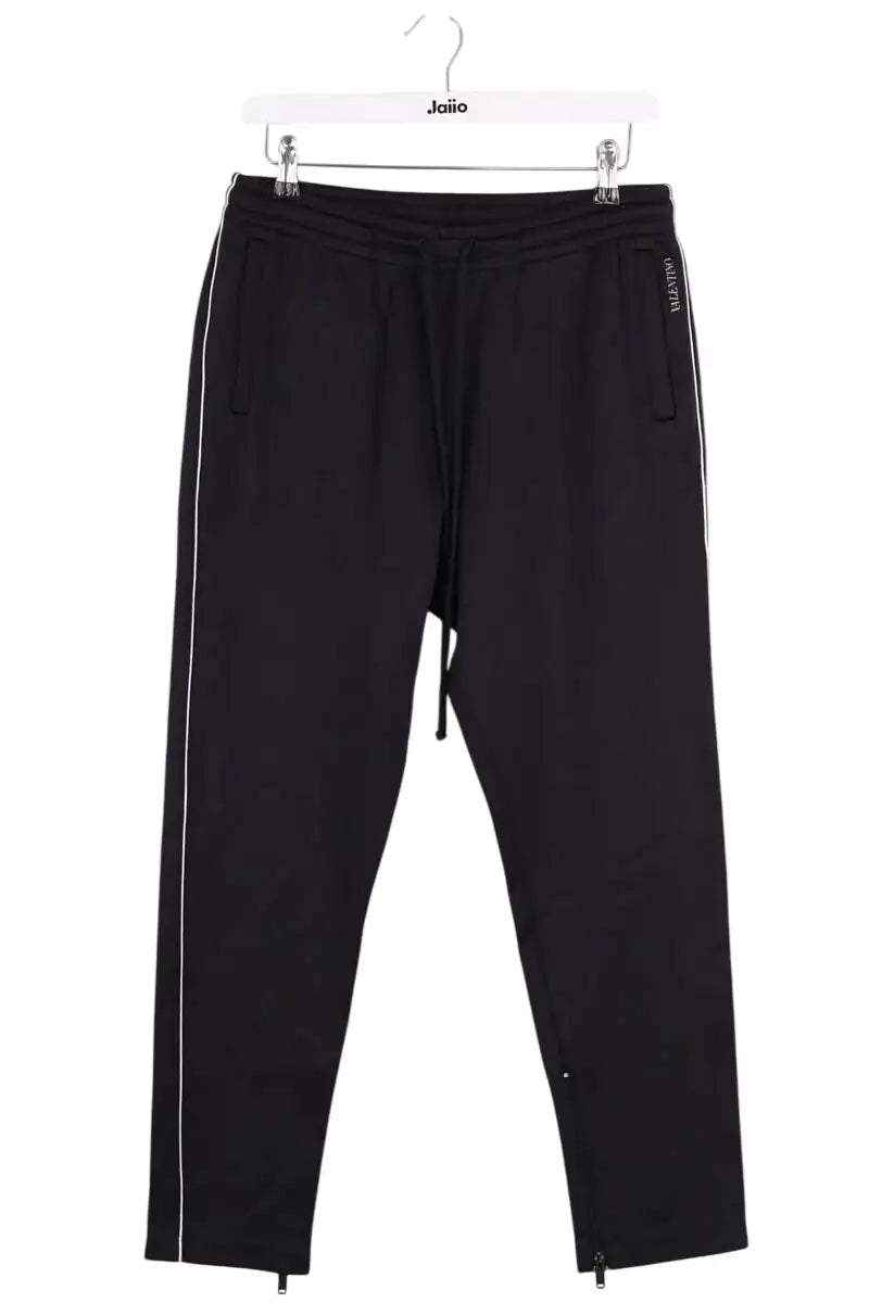 Pantalon Valentino Noir en Synthétique, taille M - Seconde Main