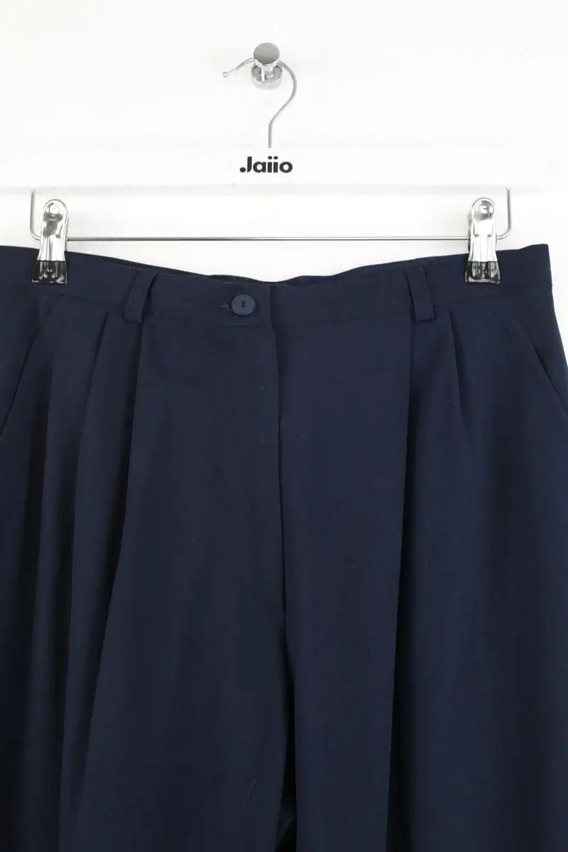 Pantalon Yves Saint Laurent Bleu en Laine