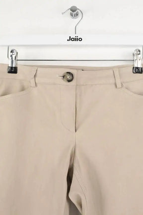 Pantalon Yves Salomon Ecru en Cuir
