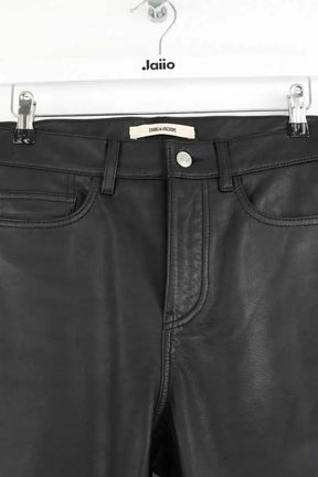 Pantalon Zadig & Voltaire John leather black pants Noir en Cuir