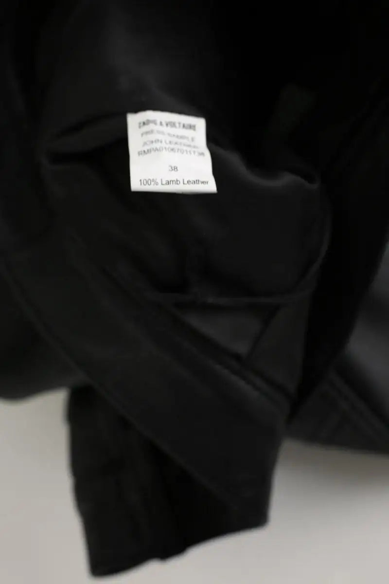 Pantalon Zadig & Voltaire John leather black pants Noir en Cuir