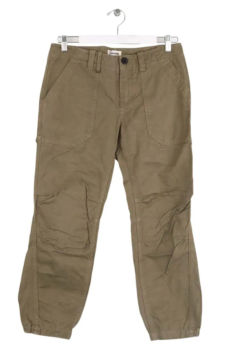 Pantalon Zadig & Voltaire Kaki en Coton, taille S - Seconde Main