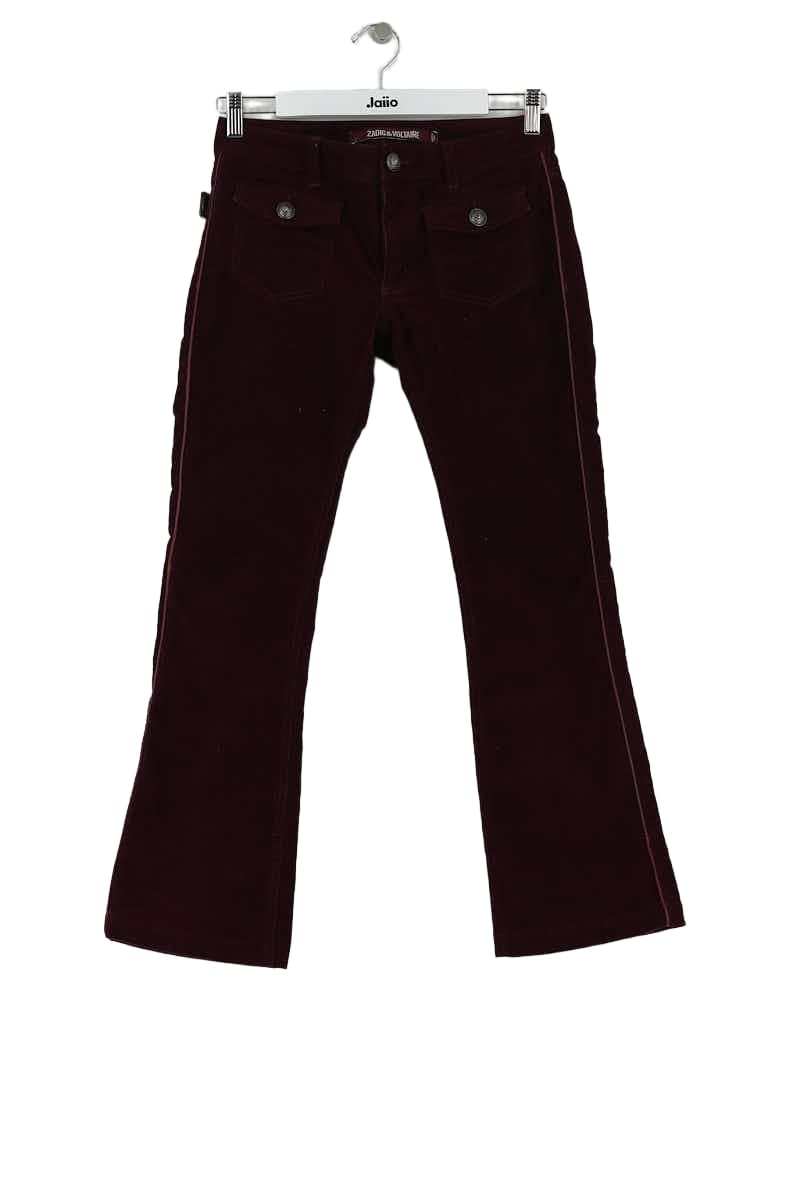 Pantalon Zadig & Voltaire Violet en Coton, taille S - Seconde Main