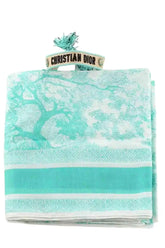 Paréo Dior Vert en Coton, taille M - Seconde Main