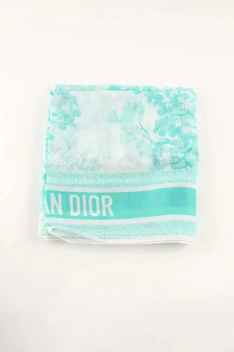 Paréo Dior Vert en Coton