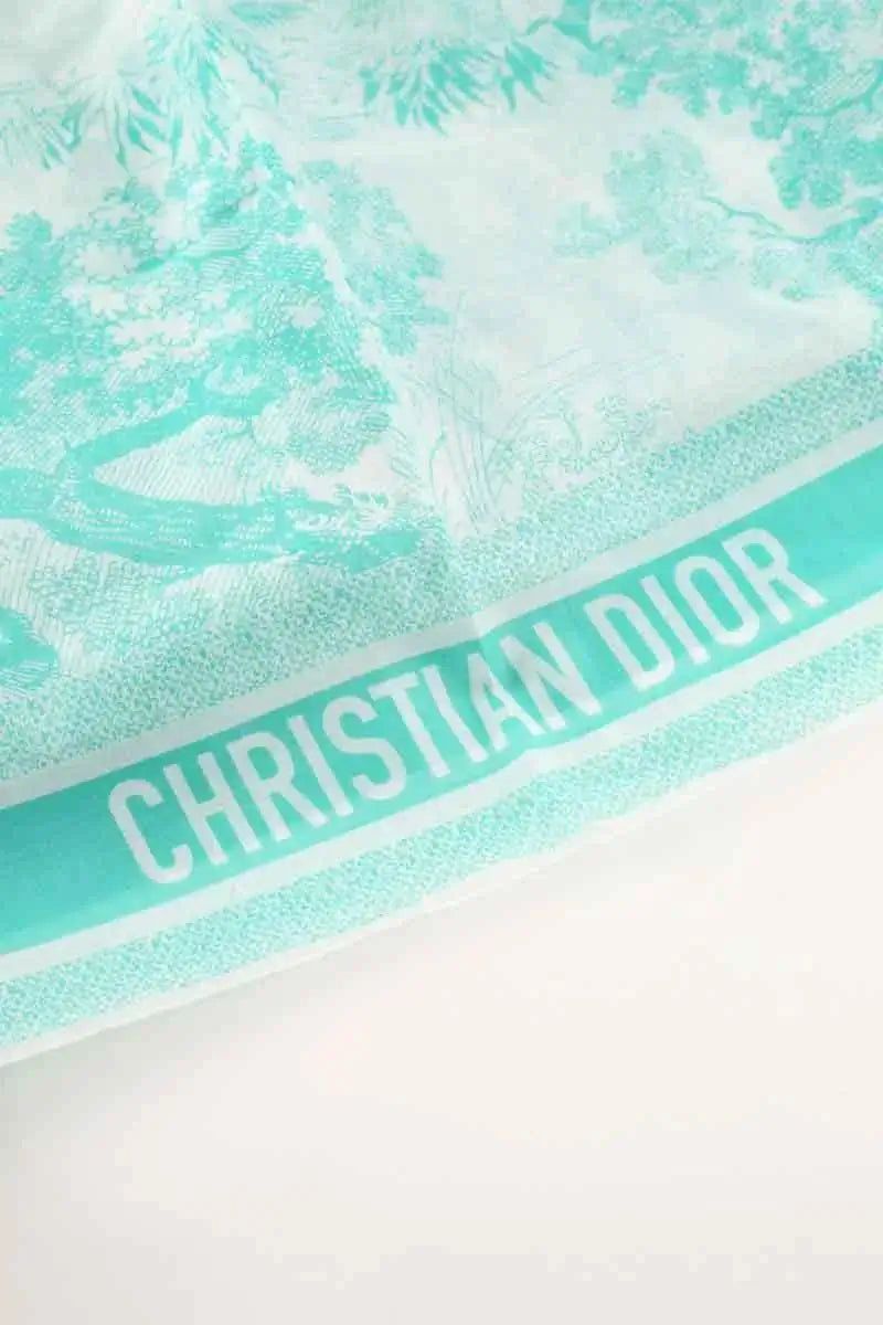 Paréo Dior Vert en Coton