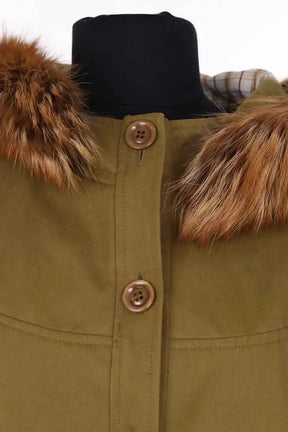Parka APC Kaki en Coton
