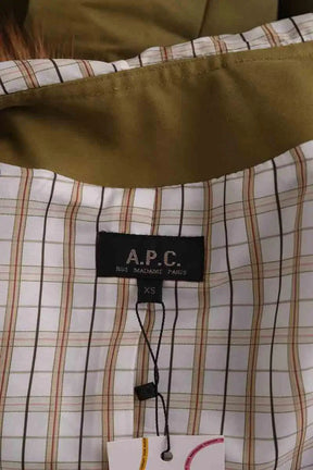 Parka APC Kaki en Coton