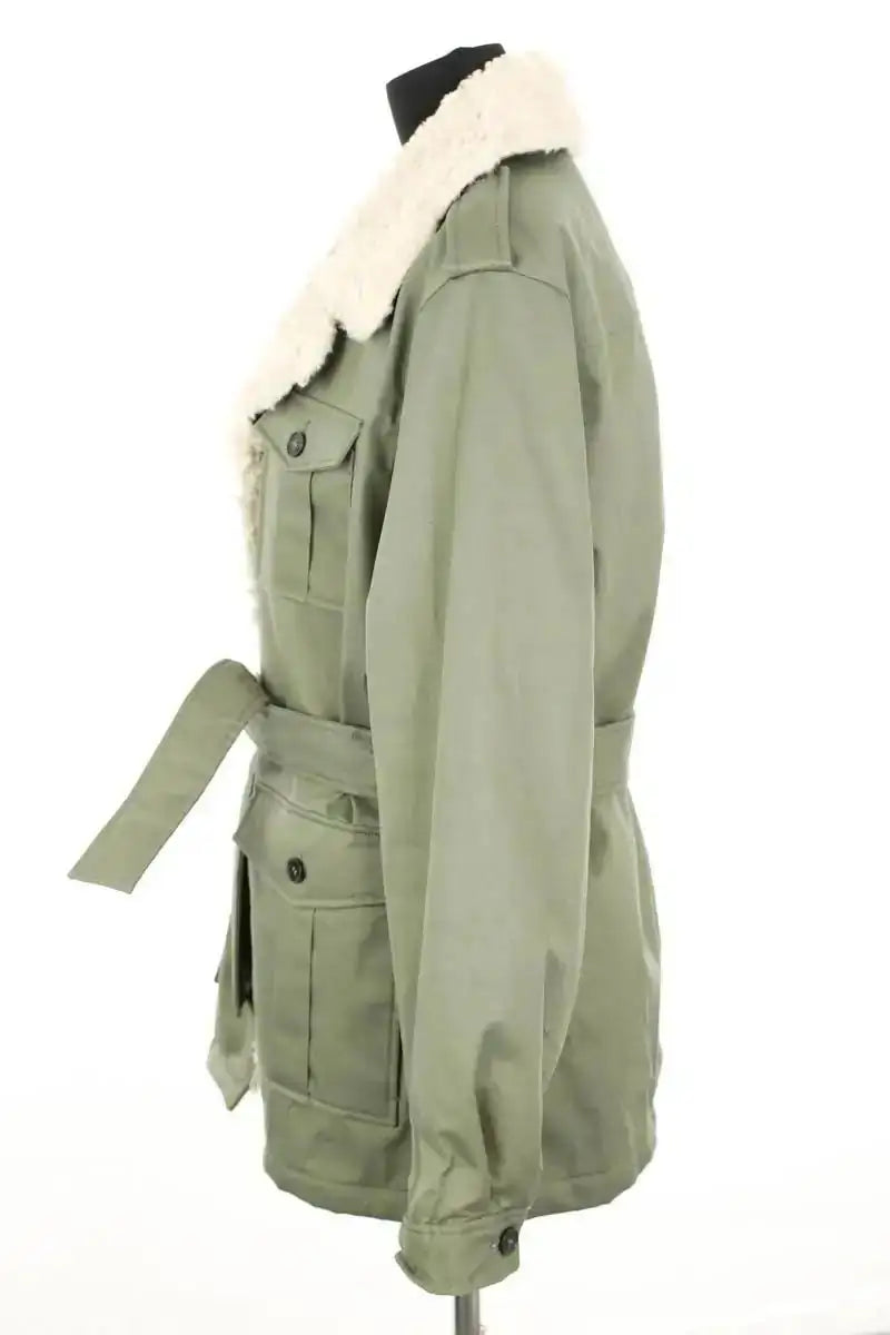Parka Claudie Pierlot Kaki en Coton