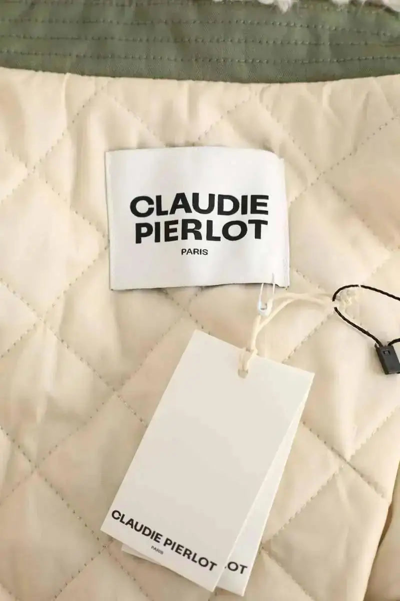 Parka Claudie Pierlot Kaki en Coton