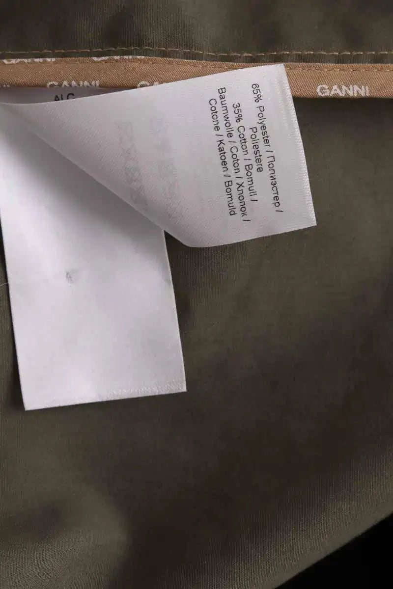 Parka Ganni Camel en Synthétique