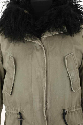 Parka Maje Kaki en Coton