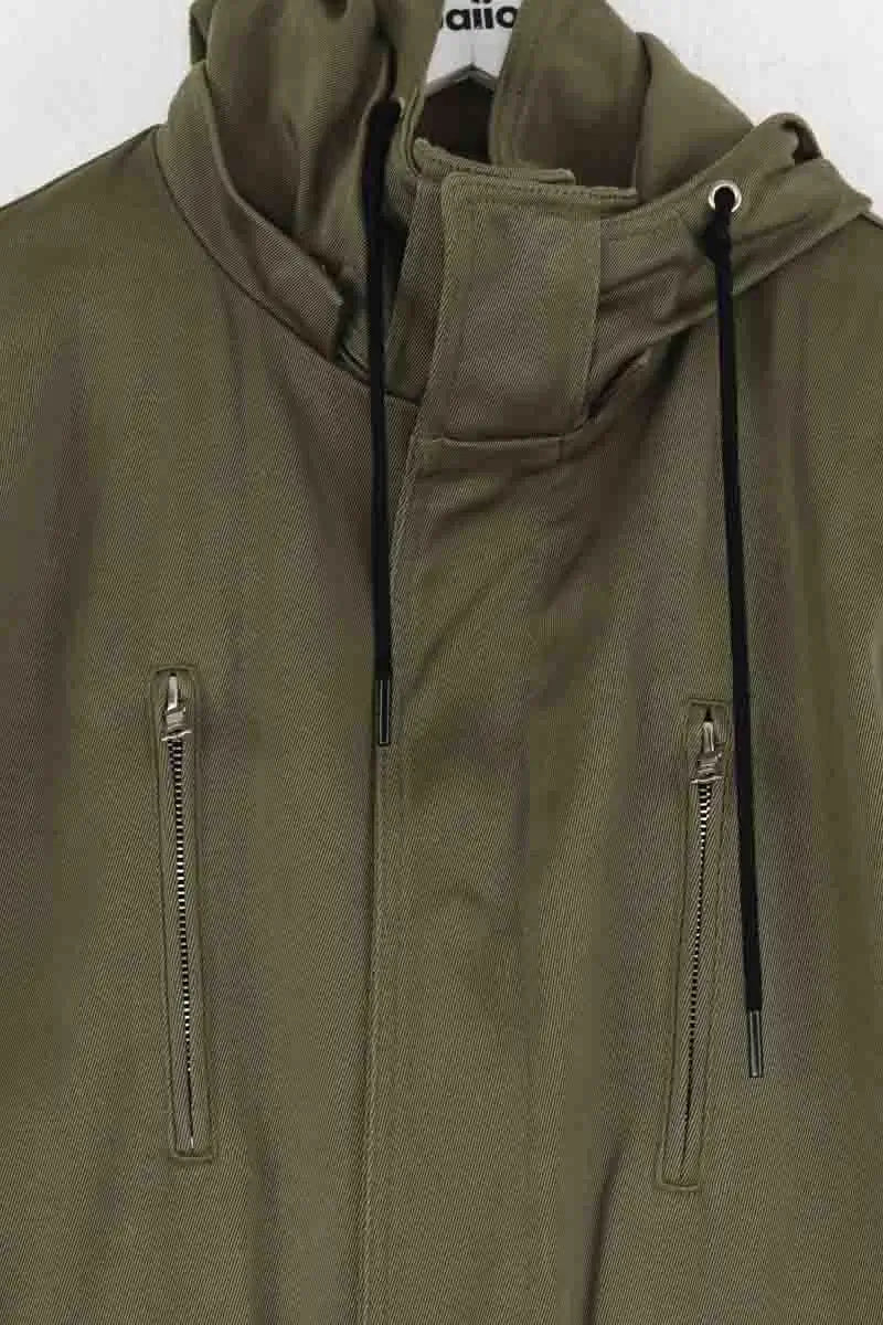 Parka Sandro Kaki en Coton