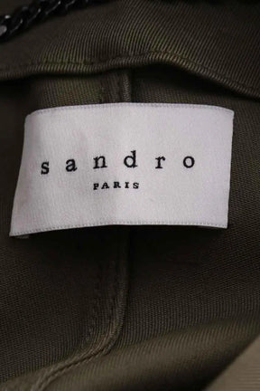 Parka Sandro Kaki en Coton