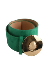 Ceinture en cuir Tara Jarmon Vert en Cuir, taille S - Seconde Main
