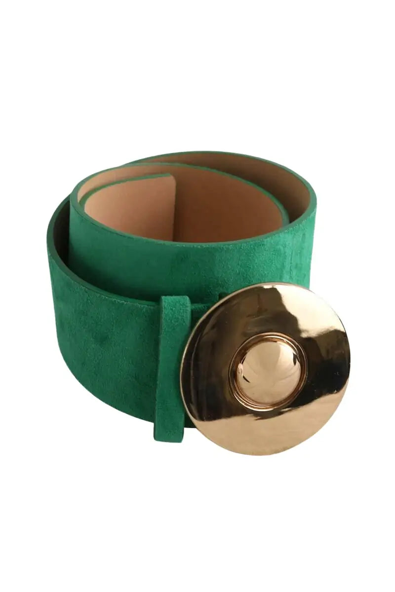 Ceinture en cuir Tara Jarmon Vert en Cuir, taille S - Seconde Main