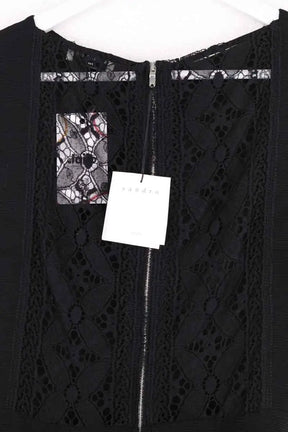 Robe Sandro Noir en Viscose