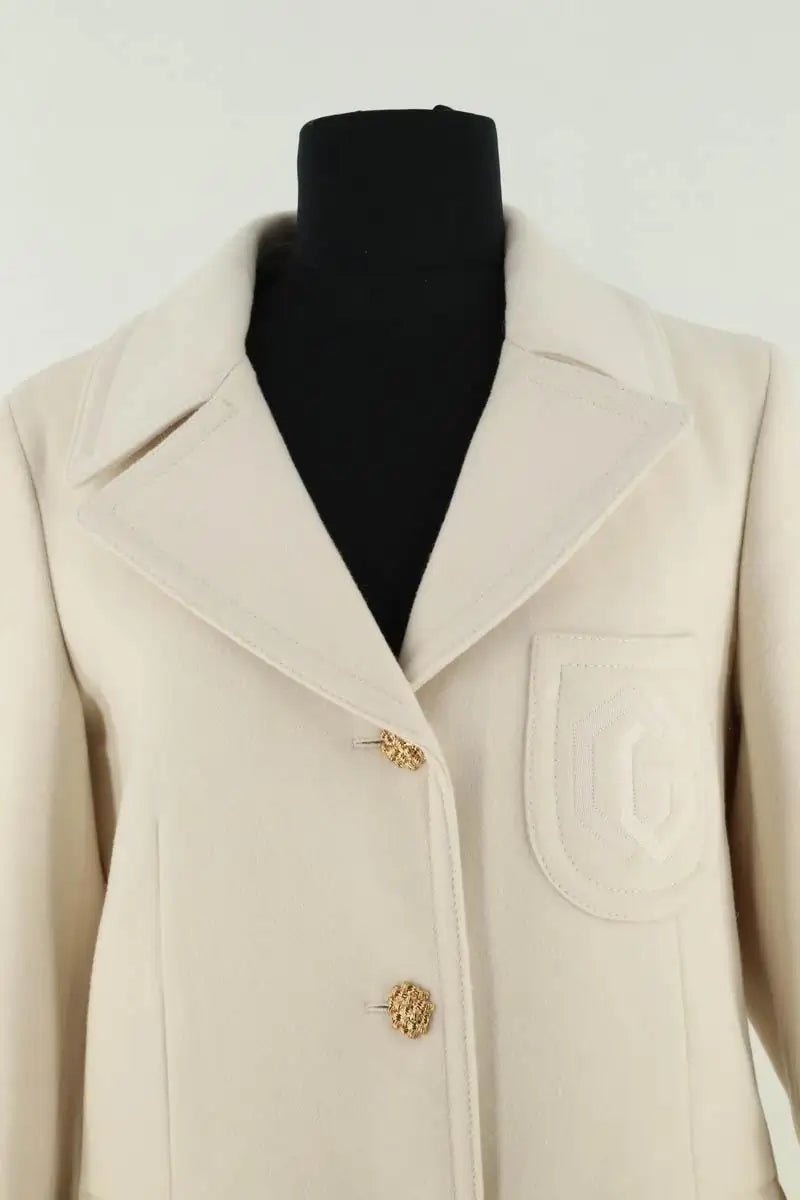 Peacoat Gucci Beige en Laine