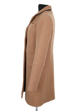 Peacoat Maje Camel en Laine