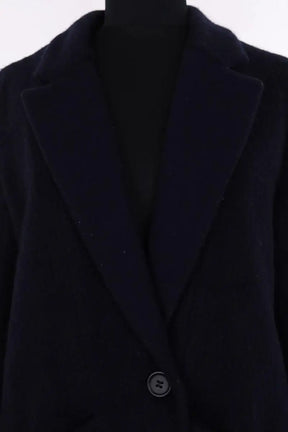 Peacoat Maje Marine en Laine