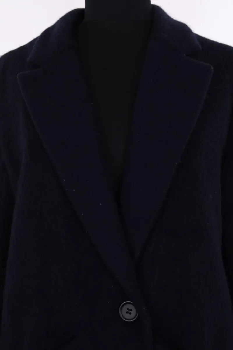 Peacoat Maje Marine en Laine
